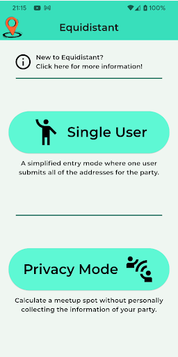 Android application Equidistant screenshort