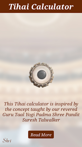 Tihai Calculator Screen 2