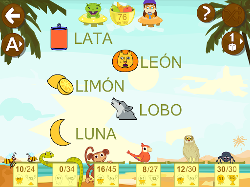 Learn to read Spanish Screen 2