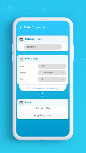 Android application Date Converter screenshort