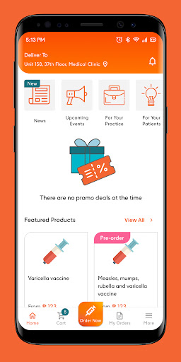 Android application GSK VaxSmart screenshort