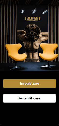 Android application Gold Gym screenshort