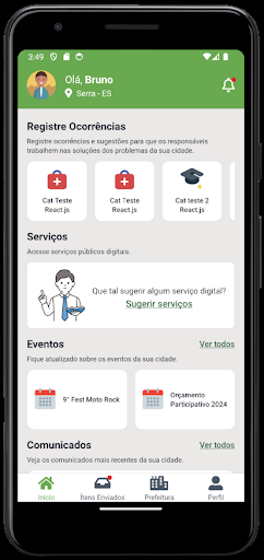 HUB2 Cidadão Screen 2