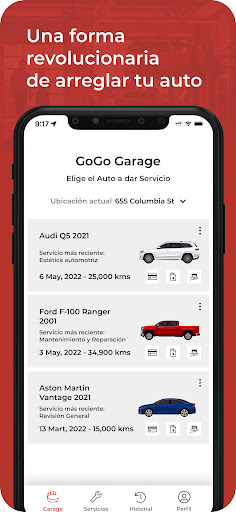 GoGoFix User Screen 2