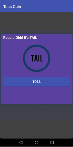 Toss Coin Screen 3