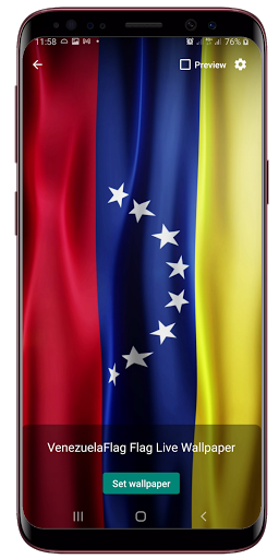 Venezuela Flag Live Wallpaper Screen 2