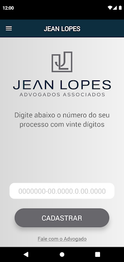 Android application Jean Lopes Advogados screenshort