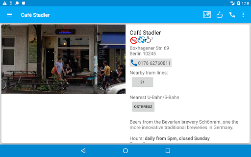 Screenshot of Beer Guide Berlin