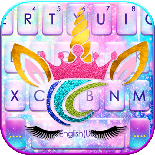 Sweetie Unicorn Galaxy Keyboar logo