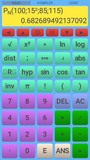 Screenshot of Scientific Calculator Pro