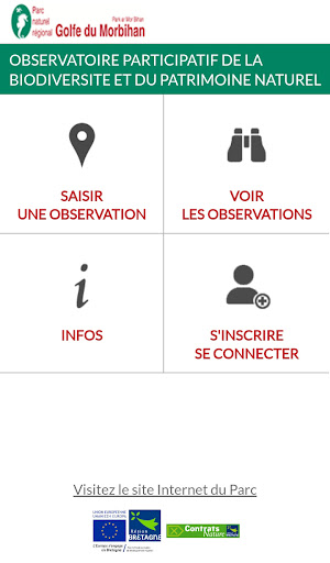 Android application PNR Golfe du Morbihan screenshort
