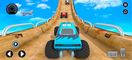 Monster Car Ramp Stunts Racer
