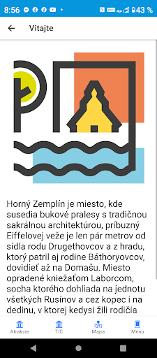 Android application Horný Zemplín screenshort