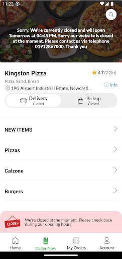 Kingston Pizza Screen 2