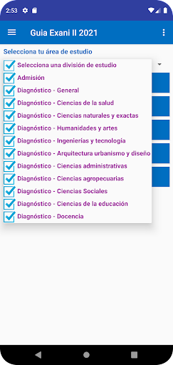 Android application Mi guia Exani Dos 2024 screenshort