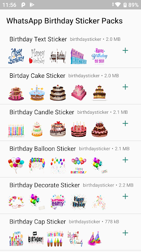 Happy Birthday Stickers Screenshot 1 - AppWisp.com