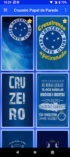 Android application Cruzeiro Papel de Parede screenshort