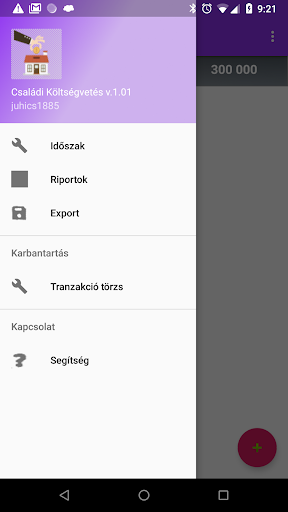 Családi Költségvetés Screen 2