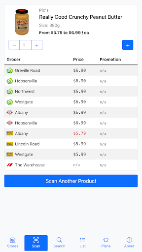Android application Grocer screenshort