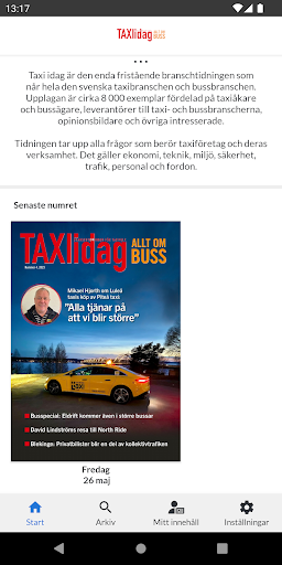 Android application Taxi idag/Allt om buss screenshort