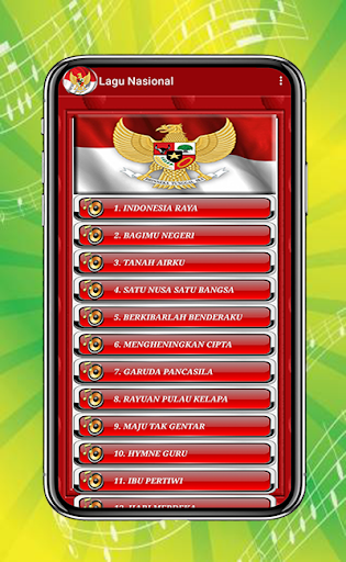 Lagu Nasional Bangsa Indonesia Screen 2