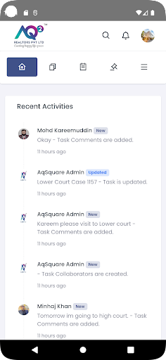 AQ Square Legal App Screen 3