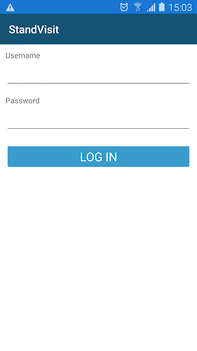 Android application StandVisit screenshort