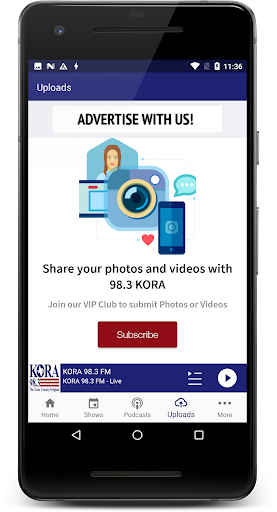 98.3 KORA Screen 3