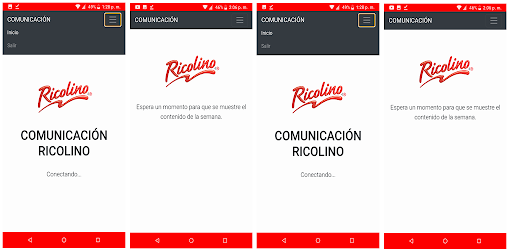 Android application Comunicación Ricolino screenshort