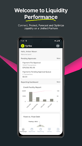 Android application Kyriba screenshort