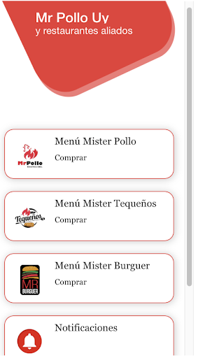 Android application Mr Pollo Uy - Delivery Food screenshort