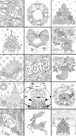 Game screenshot 2022  Christmas Coloring Book mod apk