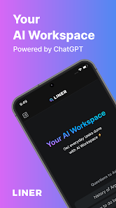 Captura 14 LINER: Espacio de Trabajo AI android