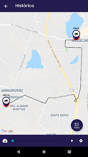 Android application Forte GPS - Rastreamento de Ve screenshort