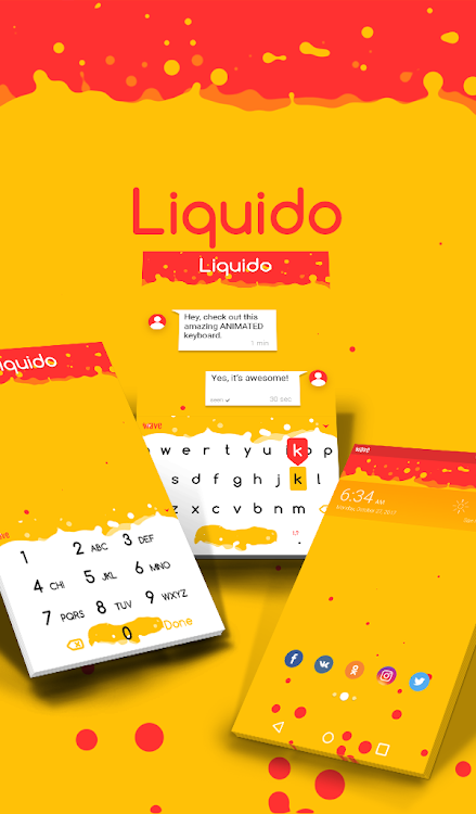 Liquido Keyboard & Wallpaper - 5.10.45 - (Android)