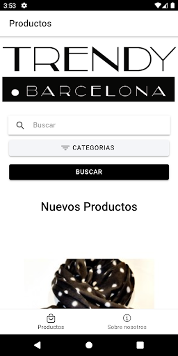 Android application Trendy moda screenshort