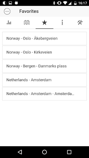 Open Air Quality Screenshot