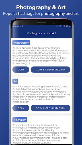 Hashtags: Hashtags generator Screen 3