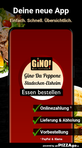 Android application Gino Da Peppone Stadecken-Elsh screenshort