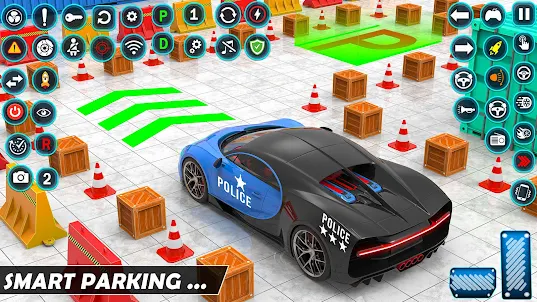 Police Smart Car Parking Games