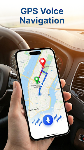 GPS Voice Navigation live map