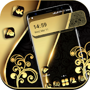 Gold Black Launcher Theme  Icon