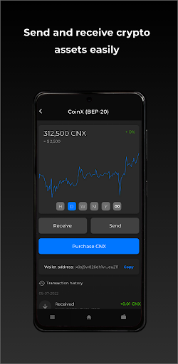 WalletX: Crypto Wallet Screenshot 4 - AppWisp.com