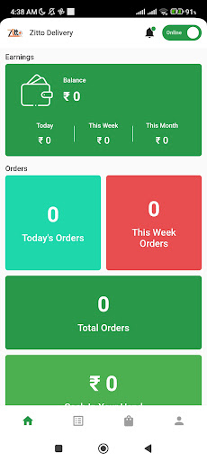 Zitto Delivery Screen 2