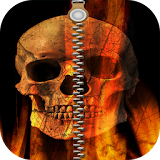 Lock Screen Skull Zipper HD icon
