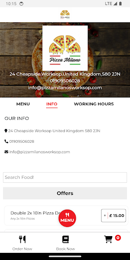 Pizza Milano Worksop