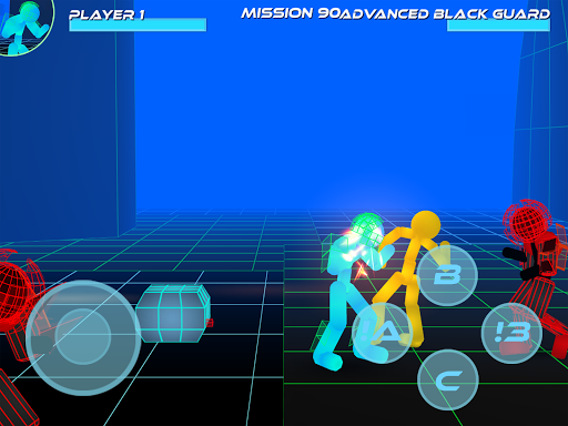 Stickman Neon Street Fighting