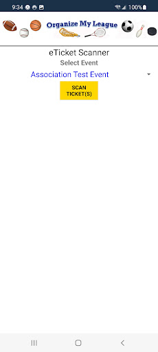OML eTicket Scanner Screen 3