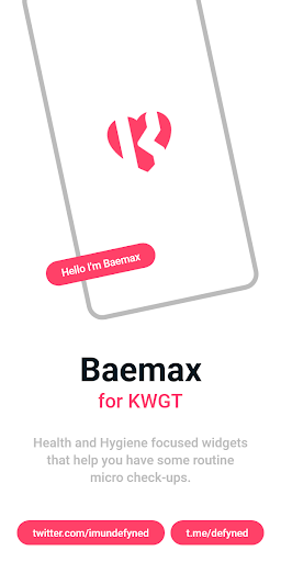 Android application Baemax for KWGT screenshort