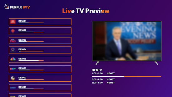 IPTV Smart Purple Player Screenshot